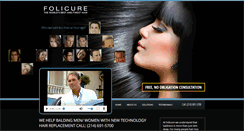 Desktop Screenshot of folicurehair.com